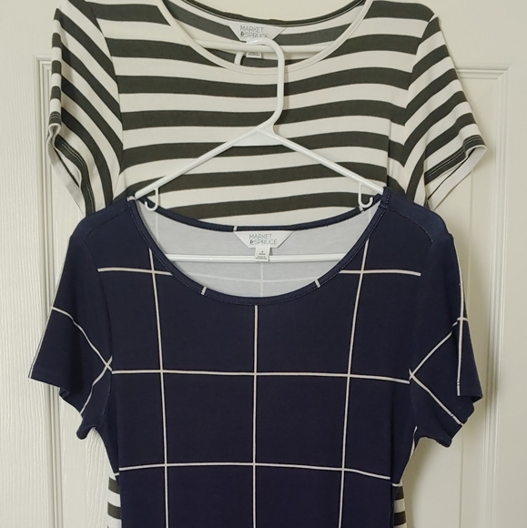 Lot of 2 Market and Spruce (Stitch Fix) Petite Medium dresses. - Picture 1 of 7